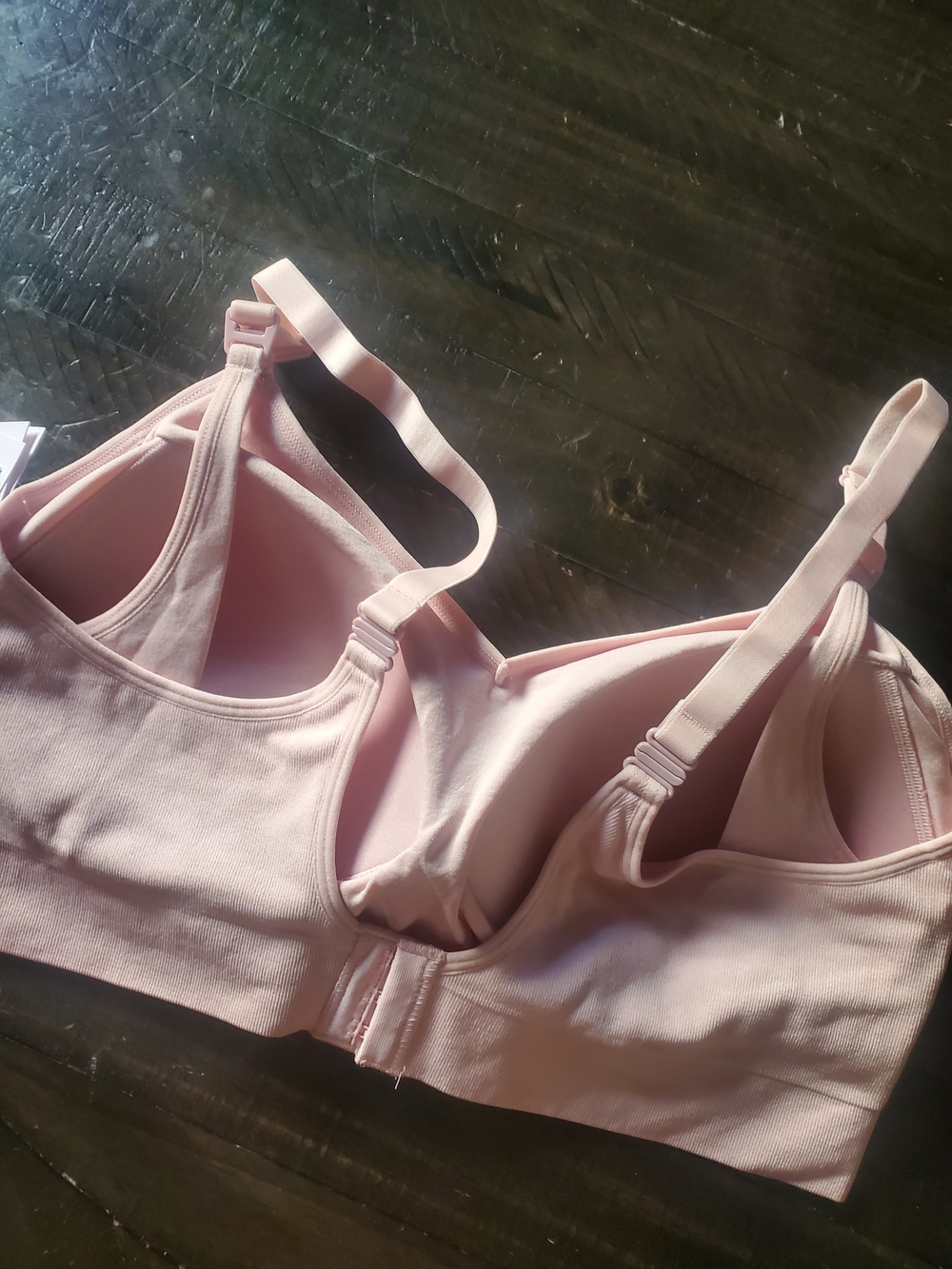 Auden Pale Pink Wireless Seamless Nursing Bra - Picture 2 of 4